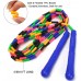 Coolrunner 16 FT Long Jump Rope2 PACK Double Dutch Jump Rope Soft Beaded Skipping Rope for Kids Adults Plastic Segmented Jump Rope Long Enough for 4-5 JumpersRainbow Style 1 Green Blue - B4QFMVKDA