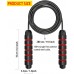 Jump Rope Ball Bearings Tangle-Free Rapid Speed Cable Skipping Rope Adjustable Jumping Ropes for Men Women and Kids 2 Pack - BC8311JDD