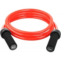 Weighted Jump Rope 1.5LB Solid PVC 12mm Diameter for Crossfit and Boxing Heavy Jump Rope with Memory Non-Slip Cushioned Foam Grip Handles for Fitness Workouts Endurance and Strength Training - BYWR3NB4K