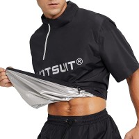 HOTSUIT Sauna Suit for Men Women Workout Couple Sweat Jacket Short Sleeves Sauna Top Gym Fitness Sauna Shirts - BJX08QMV4