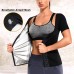 KUMAYES Sauna Suit for Women Sweat Vest Waist Trainer Corset Slimming Body Shaper Shirt Jacket Workout Top - BYGU3XZ5W