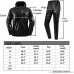 REEDBEEK Professional Anti-Rip Sauna Suit Weight Loss Sweat Suit with Hood Boxing MMA Training Gym Jacket Top and Pant Workout Full-Zip Suits for Men and Women - BPWOP90H5