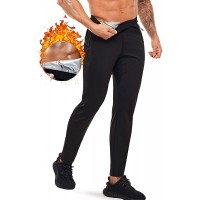 TAILONG Sweat Sauna Pants for Men Hot Thermo Body Shaper Weight Loss Legging Exercise Workout Training Pants - BHZ5HUZY6