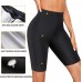 Ursexyly Women Sauna Sweat Shorts Hot Fitness Capris Pants Exercise Leggings High Waist Thermo Workout Gym Short Pants - BIX315QWT