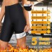 Ursexyly Women Sauna Sweat Shorts Hot Fitness Capris Pants Exercise Leggings High Waist Thermo Workout Gym Short Pants - BAGBQUQB4