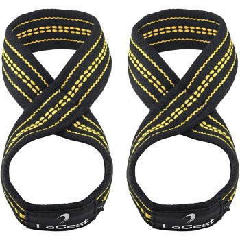 Deadlift Straps Figure 8 Lifting Strap for Power Lifters Weightlifters Workout Lifting Straps 3 Sizes Small Medium Large Weight Lifting Straps Non Slip Padded Dead Lift Straps Figure 8 Straps - B06CBVJWB
