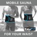 EzyFit Waist Trimmer Premium Exercise Workout Ab Belt for Women & Men Adjustable Stomach Trainer & Back Support Black Blue Trim Fits 24-42 - BYI0AZUWX