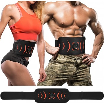 FOPIE Abs Toning Belt Muscle Toner Abdominal Training Belt Workout Portable Fitness Equipment for Home - BK1B1SB17