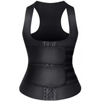 HOPLYNN Neoprene Sauna Sweat Waist Trainer Corset Trimmer Vest for Women Tummy Control Waist Cincher Body Shaper - BQPTNI5LL