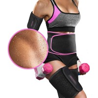 Perfotek Waist Trimmer Belt Arm and Thigh Trimmer Weight Loss Wrap Low Back and Lumbar Support with Sauna Suit Effect - BJII8DG57