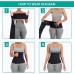 Warp Waist Trainer for Women Bandage Tummy Waist Trimmer Belt Sauna Stomach Shapewear for Lower Belly Fat & Weight Loss Black - BT06A3GT4