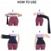 Wrize Above Waist Trainer for Women Lower Belly Fat – Wrap Corset Belt Sweat Band Stomach Trimmer Workout Clothes and Men All Size including Plus Size Black One - B7YNH2R6G