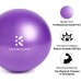 Kalovin Pilates Ball Mini Exercise Ball 9 Inch Small Bender Ball with Inflatable Straw for Yoga Pilates Barre Physical Therapy Stability Exercise Training Gym - B6W697FHG