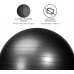 Large Exercise Ball 75cm with Foot Pump & Resistance Band Comfortable Birthing Ball for Pregnancy During Labor and Delivery Anti-burst & Stability - BD3MF3KH9