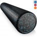 Foam Roller LuxFit Speckled Foam Rollers for Muscles '3 Year Warranty' Extra Firm High Density For Physical Therapy Exercise Deep Tissue Muscle Massage MyoFacial Release Body Roller Blue 18 Inch - BBA11NZS6
