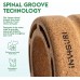 Inviguri Roller Yoga Wheel for Back & Neck Pain Back Popper with Spinal Groove Yoga Ring Made from Natural Cork Medium to Deep Pressure - BZO7R01F9
