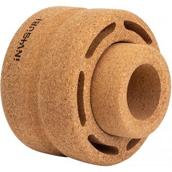 Inviguri Roller Yoga Wheel for Back & Neck Pain Back Popper with Spinal Groove Yoga Ring Made from Natural Cork Medium to Deep Pressure - BJAUOMU6V