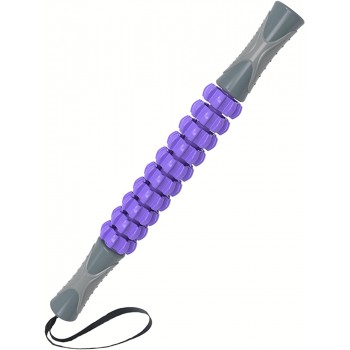 Kamileo Athlete Muscle Roller Fascia Muscle Roller Releases Fascia to Reduce Pain Cellulite Massager,Massage Tool to Relieve Soreness and Stiffness of Body Parts Calves Thighs Shoulders Purple - BNANQKVUE