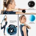 MALOOW 4-in-1 Muscle Roller Trigger Point Massage Roller for Deep Tissue Help Reducing Leg Tennis Elbow Thigh Arm Soreness and Pain Relief Includes Stretch Strap & Massage Ball - BFKRY4VV0
