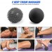 Odoland Foam Roller Set with 360° Trigger Point Massage Roller Muscle Roller Stick Y Shaped Handheld Roller 2 Massage Ball for Leg Arms Muscle Myofascial and Deep Tissue Pain Relief Black - BVWF4TFL9