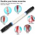 Premium Muscle Roller The Ultimate Massage Roller Stick 17 Inches Recommended by Physical Therapists Promotes Recovery Fast Relief for Cramps Soreness Tight Muscles-White - BKEECZMNG