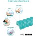 SNPE Wave Pillow Pink. Posture Correction Exercise Tool for Back Shoulder and Neck. Half Foam Roller ABS for Relaxing Hip Muscle and Calf Stretching. - BP21POKDV