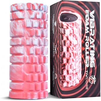 TIVCORE Vibrating Foam Massage Roller – at Home Deep Tissue Myofascial Release & Trigger Point Foam Roller for Physical Therapy: Back Legs & Arms – Fitness Electric Foam Roller for Women & Men - BNQ1O1K7U