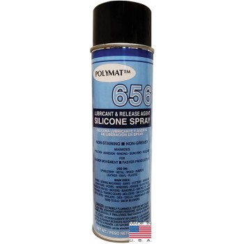 Polymat 656 Silicone Spray Non Greasy Lubricant Compatible with Fan Belts and Treadmills - BW00NCQDY