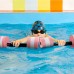 Aquatic Dumbbells 2PCS Water Aerobic Exercise Foam Dumbbell Pool Resistance Detachable Water Aqua Fitness Barbells Hand Bar Exercises Equipment for Weight Loss Pink - BUF7C808U