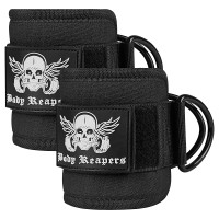 Body Reapers Gym Ankle Strap for Cable Machine Pair Adjustable Ankle Straps for Working Out Neoprene Padded for Glute kickbacks & Lower Body Exercises Ankle Cuffs for Men & Women Gym Accessories - B3F6XKZB7
