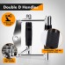 Kphico Double D Handle Cable Attachment V Bar Cable Attachment with 2 Gym Handles&4 Snap Hooks Close Grip Row Gym Handles Weight Machine Accessories Cable Bar for Gym - BH2KQRVPU