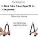 Tricep Rope 27 & 35 inches 2 Colors Fitness Attachment Cable Machine Pulldown Heavy Duty Coated Nylon Rope with Solid Rubber Ends - B9OBYLKUM