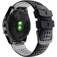 Abanen for Fenix 7 Fenix 6 Fenix 5 EPIX 2 Silicone Quick Fit 22mm Watch Bands Soft Sport Skin-Friendly Waterproof Wristband Strap for Garmin Instinct Instinct 2 Solar,Approach S62 - BEB9262RH