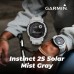 Garmin Instinct 2S Small-Sized Solar GPS Rugged Outdoor Smartwatch Mist Gray with Multi-GNSS Support with Wearable4U Black Earbuds Bundle - BHL6JCN6P