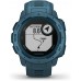 Garmin Instinct Rugged Outdoor Watch with GPS Features Glonass and Galileo Heart Rate Monitoring and 3-Axis Compass Lakeside Blue - BWGO3GM5T