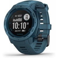 Garmin Instinct Rugged Outdoor Watch with GPS Features Glonass and Galileo Heart Rate Monitoring and 3-Axis Compass Lakeside Blue - BWGO3GM5T