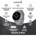 Garmin Venu 2 Plus GPS Multisport Smartwatch 33 mm with AMOLED Display Call and Text Music Adv HM+FF Cream Gold Bezel with Ivory Cas and Wearable4U White Earbuds Bundle - BQT1GP7RO