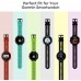 MoKo Soft Silicone Watch Band Compatible with Garmin Forerunner 735XT 220 230 235 235 Lite 620 630 Approach S20 S6 S5,Adjustable Replacement Sport Strap Black & Gray - BKY6YAABM