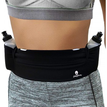 CrosFace Universal Hydration Running Belt iPhone 13 12 11 8 7 X SE XR XS Max Pro Samsung Galaxy S21 S20 S10 S9 Plus & More. Sports Waist Pack Holder for Runners Exercise and Workouts - B8IU9LHDA