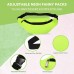 Aliceset 2 Pieces Neon Fanny Pack 80s Adjustable Waist Bags Lightweight Belt Bags Waterproof Traveling Running Bags Workout Costume Accessories with Adjustable Strap Fluorescent Green Rose Red - BTK8BB050