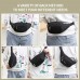 DAITET Crossbody Fanny Pack for Men&Women,Large Waist Bag & Hip Bum Bag with Adjustable Strap for Outdoors Workout Traveling Casual Running Hiking CyclingBlack - BBVQEHH9E