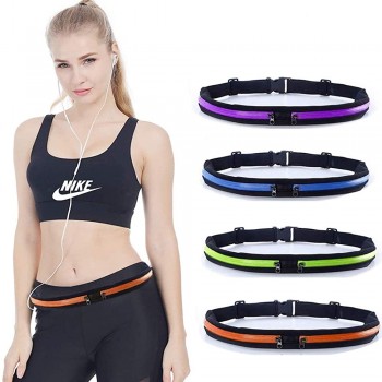 Running Belt Waist Pack Fanny Pack with 2 Expandable Pockets for Men and Women Hiking Jogging Walking Cycling etc Sweatproof Rainproof Mobile Phone Pouch Bag - BRZ97HUTS