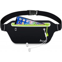 Slim Running Belt Fanny Pack,Fitness Workout Exercise Waist Bag Pack Compatible with iPhone 13 12,Light Runners Belt Travel Money Belt for Men Women… - BBE86JOYO