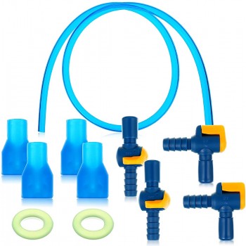 6 Pieces Bite Valve Replacement Bite Valve Silicone Nozzles 4 Pieces Shut-Off Valve 2 Pieces Rubber Sealing O-Ring and Insulated Tube for Hydration Pack Bladder Cycling Hiking Climbing Supplies - BW9QXPH66