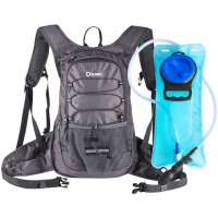 Dtown Hydration Pack Backpack with 2L BPA Free Water Bladder Water Backpack for Hiking Cycling Camping Biking or Running Keep Liquid Cool up to 4 Hours - BJ9MSJWBU