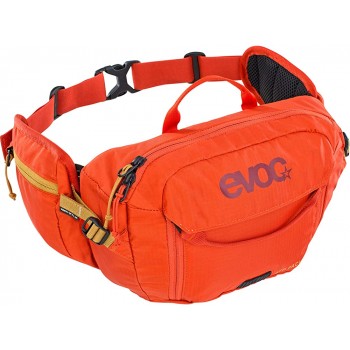 Evoc Hip Pack 3L Hydration Waist Pack Biking Hydro Fanny Pack with 1.5L Bladder for Biking Hiking Climbing Running Exercising Orange - BQKYWXHJE