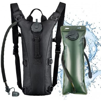 Hydration Pack Backpack Water Bag: with 3L Bladder Lightweight Tactical Water Storage Bags Back Backpacks Hydro Daypack Backpacks Hiking Running Biking Mountain Cycling Hunting Jogging - BYT0P1MDI