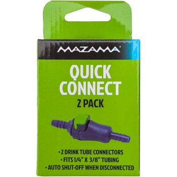 Mazama Quick Connect 2 Pack for Popular Hydration Bladders Reservoirs and Backpacks - B8IJP1A6N