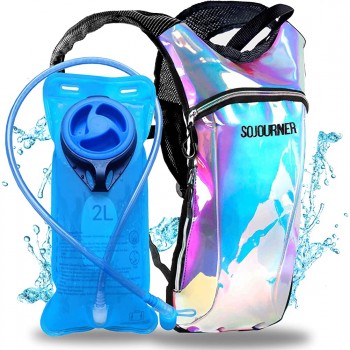 Sojourner Hydration Pack Backpack 2L Water Bladder Included for Festivals Raves Hiking Biking Climbing Running and More - BFNEL4WVY