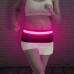 BSEEN LED Running Waist Belt USB Rechargeable Reflective Glowing LED Waistband Flashing Safety Light Belt for Runners Joggers Walkers Pet Owners Cyclists - B783UXXYB